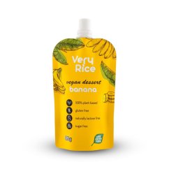 Very Rice vegan dessert s banánom